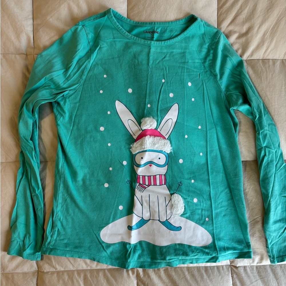 Lands End Girls Long Sleeve Top